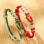 Buddha Stones Handmade Peach Blossom Knot Eight Thread Peace Knot Luck Protection Bracelet (Extra 35% Off | USE CODE: FS35)