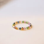 Buddha Stones Natural Tourmaline Positive Love Ring