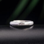 Buddha Stones 925 Sterling Silver Lotus Flower Enlightenment Ring