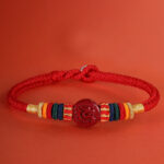 Buddha Stones Year of the Dragon 925 Sterling Silver Chinese Zodiac Cinnabar Auspicious Matches Blessing Bracelet (Extra 35% Off | USE CODE: FS35)